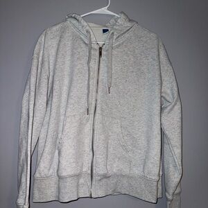 Old Navy Gray Zip-Up Hoodie